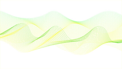 Modern abstract glowing wave background. Dynamic flowing wave lines design element. Futuristic technology and sound wave pattern. Colorful wave lines.