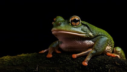 Obraz premium Details of frog skin, bright green, natural texture, 3D illustration.
