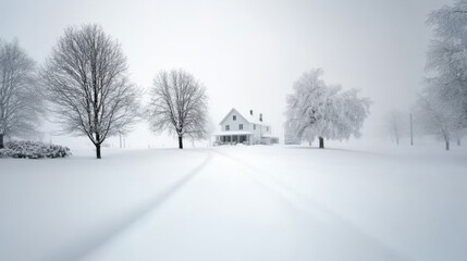 Winter serenity scene