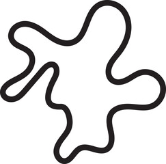 Paint Splatter Line Illustration