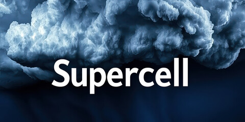 Dark storm clouds gather ominously, signaling supercell formation