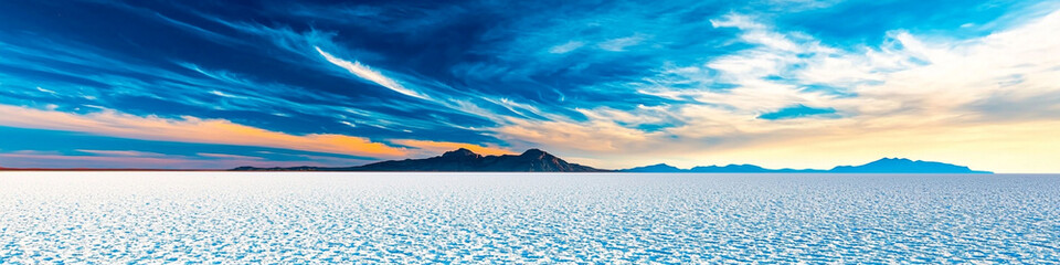 Obraz premium The shore of the salt lake.