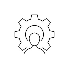 Profile setting icon, line icon settings