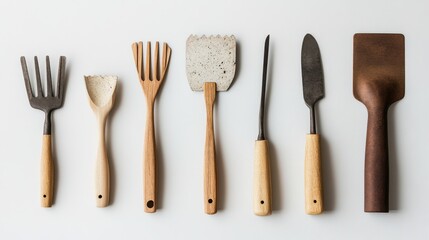 Naklejka premium Assorted Kitchen Utensils for Cooking and Baking