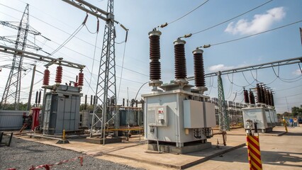 High Voltage Substation Transmission Transformers in Action