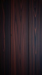 Fototapeta premium Dark wood background with rich, mahogany tones featuring natural grain patterns and textured finish, natural