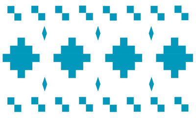 Fototapeta premium Blue Checkerboard Background Vector Abstract Seamless Pattern popular grid pattern Print Japanese