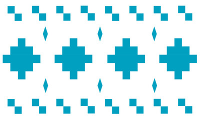 Fototapeta premium Blue Checkerboard Background Vector Abstract Seamless Pattern 