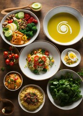 Mouthwatering Food and Drink Photography Featuring Delicious Meals, Refreshing Beverages, and Vibrant Ingredients