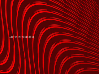 Abstract red glowing geometric lines on dark red background. Modern shiny red wave lines pattern. Futuristic technology concept, suitable for covers, posters, banners, brochures, websites, etc.