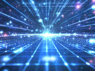 Obraz premium abstract blue background with rays