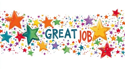 Obraz premium Colorful stars with 