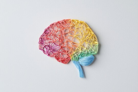 Neurodiverse Connections - Illustration of a Brain Symbolizing Autism Acceptance and Understanding