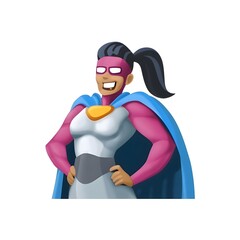 Fototapeta premium Female Superhero Illustration
