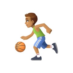 Fototapeta premium Person Playing Basketball Emoji 