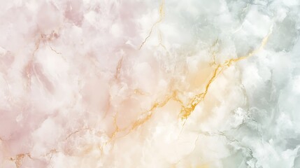 Abstract Marble Texture with Golden Veins and Color Gradient
