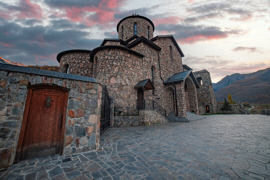 Fiagdon Monastery in the Caucasus Mountains.