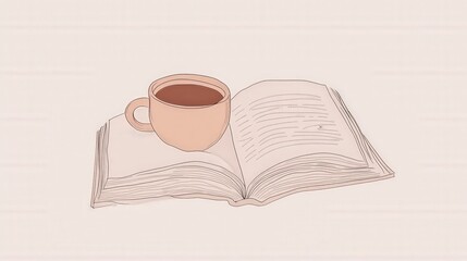 Cozy Morning Reading with a Cup of Coffee