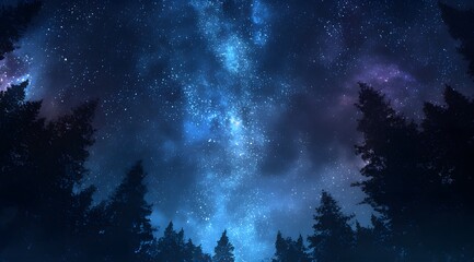 Fototapeta premium The Starry Sky at Night