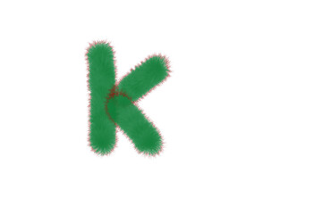Fototapeta premium English spelling_K_green color