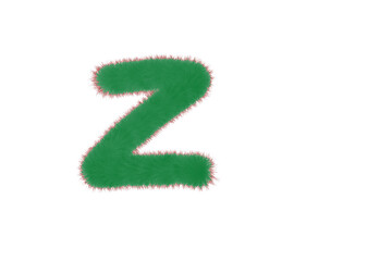 English spelling_Z_green color