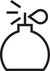Perfume Bottle Line Icon
