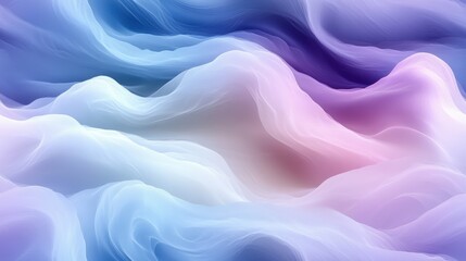 Obraz premium Serene Mint and Lavender Waves, soothing gradient blend of soft mint and lavender hues, evokes tranquility and freshness in design