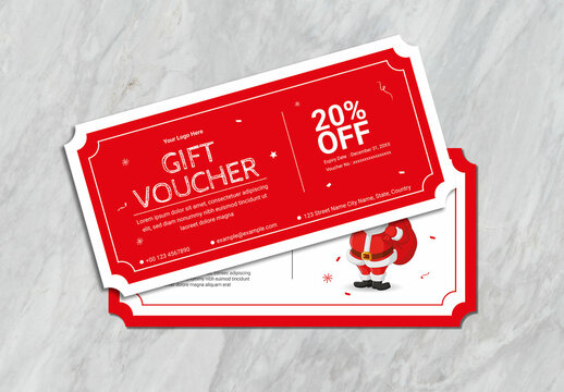 Christmas Gift Voucher Layout