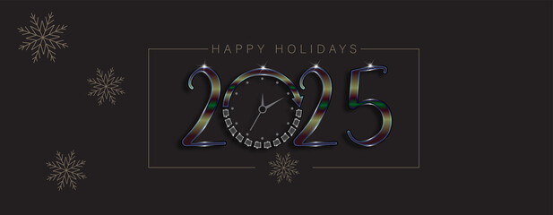 A cheerful holiday design for 2025, showcasing bright colors and festive motifs to spread joy