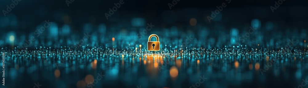 Leinwandbilder secure your data with advanced lock technology for enhanced cyber protection
