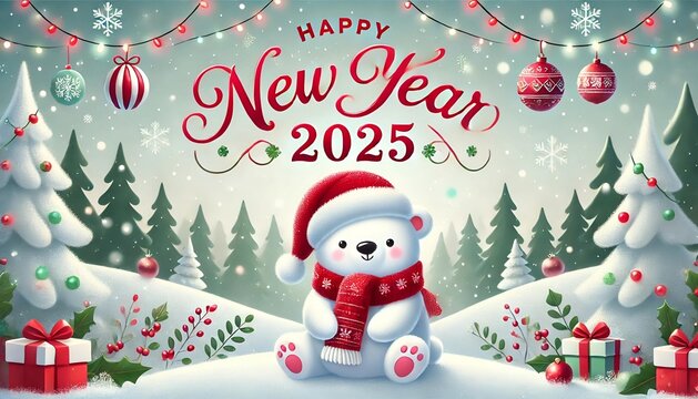 Happy New Year 2025, Christmas New Year , Christmas Eve