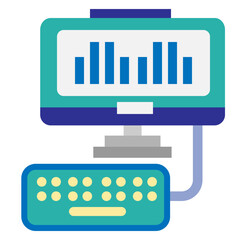 monitor and keyboard