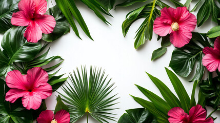 Obraz premium tropical summer flower background