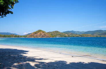 Fototapeta premium Beach on the Island Gili Asahan, Lombok, Indonesia, Southeast Asia.