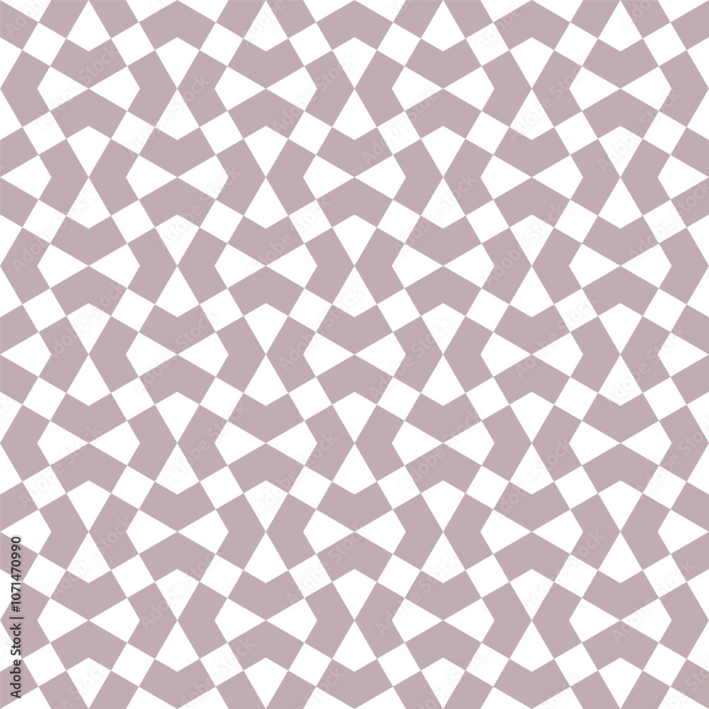 Wall mural seamless gray sharp op art illusion moroccan tile zigzag pattern vector