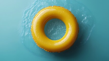 Brighten your summer with a fun yellow pool float
