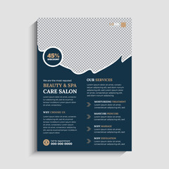 Obraz premium Beauty Spa Salon Flyer Template Design