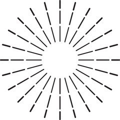 Obraz premium Sunburst design radiating lines outwards from a central point, creating a dynamic and eye catching visual element suitable for various design applications