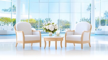 Fototapeta premium Modern Office Space with Comfortable Seating