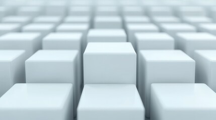Minimalist White Cubes for Balance and Structure