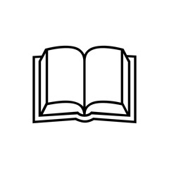 open book with blank pages