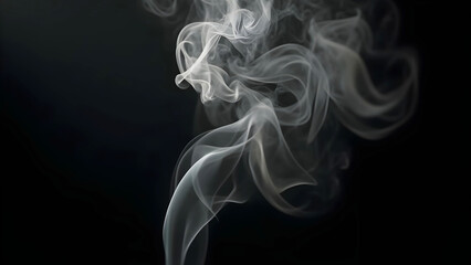 smoke on black background