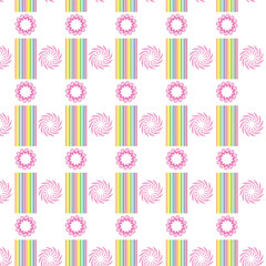 
seamless vector pattern of flowers in various colors and shapes multi color floral seamless repeat pattern
