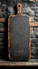 Naklejka premium Vintage Rustic Wooden Cutting Board