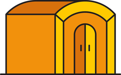 Fototapeta premium House Building Icon Illustration