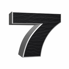 Fototapeta premium chiffre 7 sable