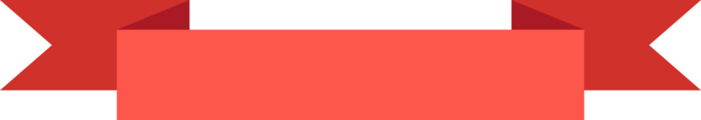 Obraz premium Create eye catching red ribbon banner with blank space for your message. Perfect for any event or promotion. Let your creativity shine.