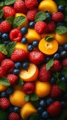 Fototapeta premium Vibrant Fruit Medley