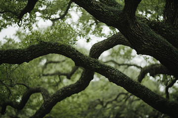 Obraz premium A close-up of the tree canopy