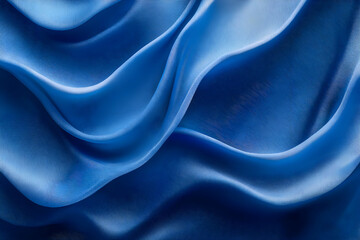 Obraz premium Abstract Background - Flowing Blue Fabric Texture